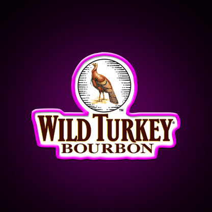 Wild Turkey Bourbon Whiskey Drink Bar Led Neon Sign Wall Art Rgb Color - Shineneon