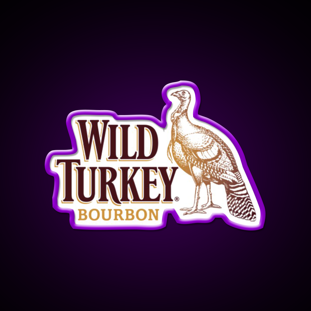 Wild Turkey Logo Beer Bar Decor Led Neon Sign Rgb Color - LED neon sign view 9