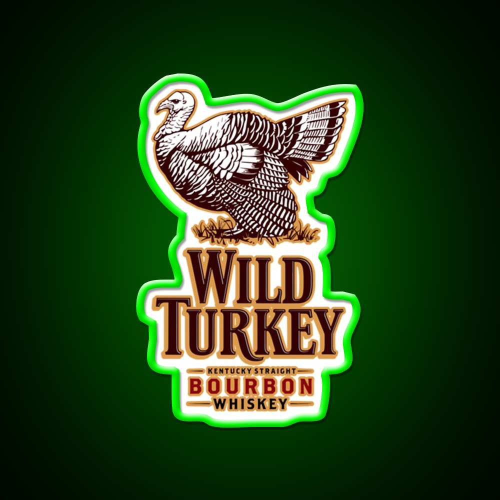 Wild Turkey Whiskey Drink Bar Led Neon Sign Rgb Color