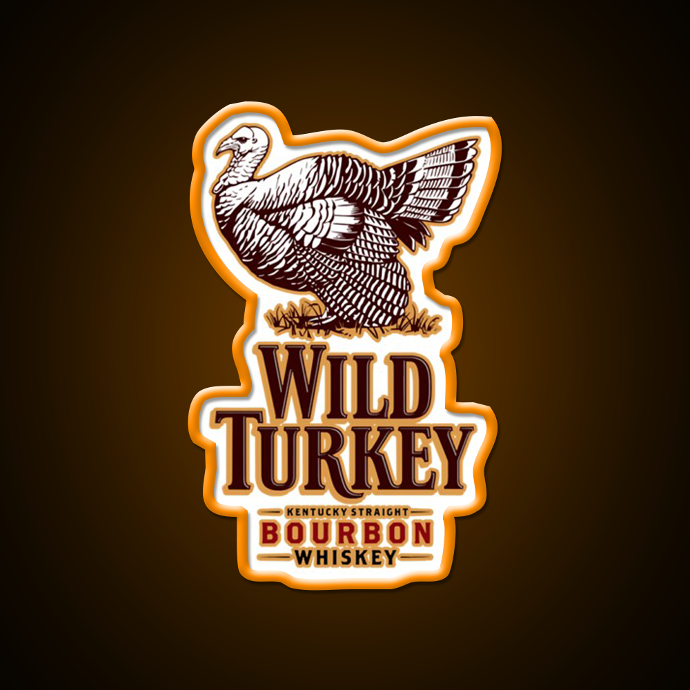 Wild Turkey Whiskey Drink Bar Led Neon Sign Rgb Color