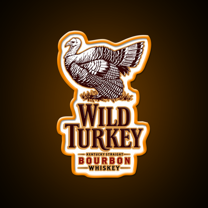 Wild Turkey Whiskey Drink Bar Led Neon Sign Rgb Color
