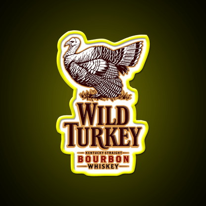 Wild Turkey Whiskey Drink Bar Led Neon Sign Rgb Color - Shineneon