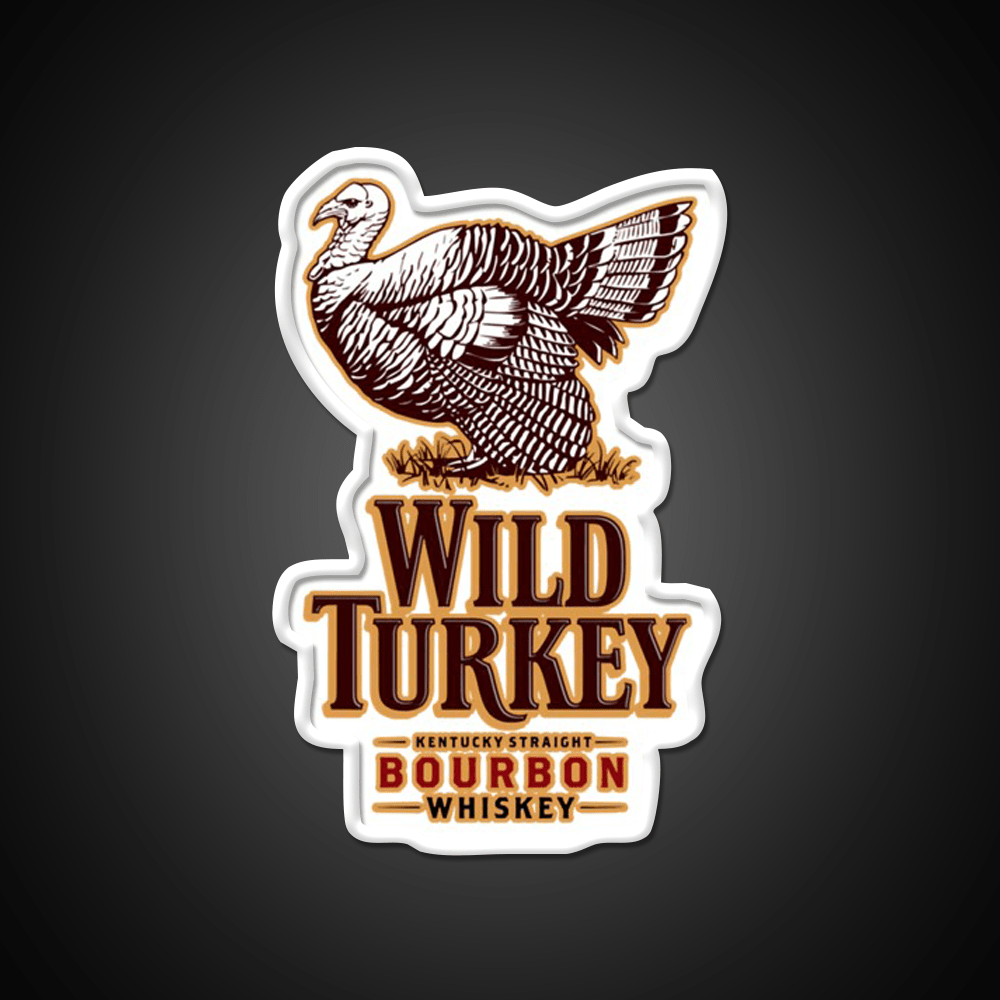 Wild Turkey Whiskey Drink Bar Led Neon Sign Rgb Color - Shineneon