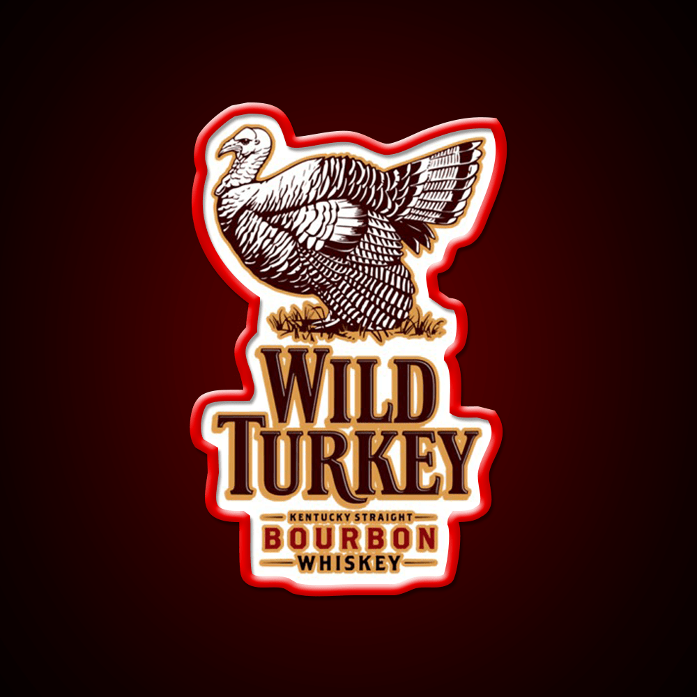 Wild Turkey Whiskey Drink Bar Led Neon Sign Rgb Color - Shineneon
