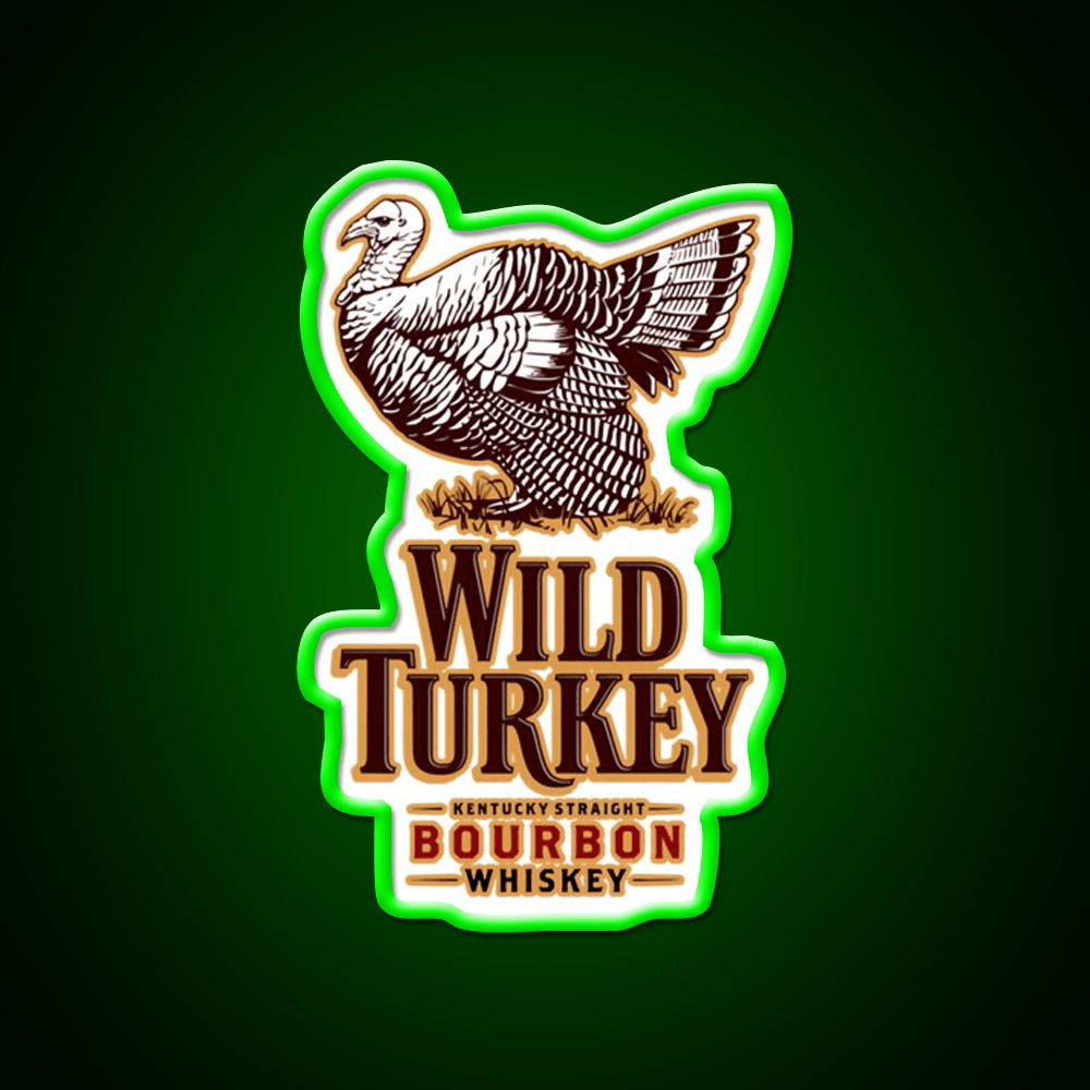 Wild Turkey Whiskey Drink Bar Led Neon Sign Rgb Color - Shineneon