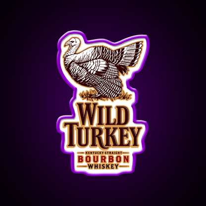 Wild Turkey Whiskey Drink Bar Led Neon Sign Rgb Color - Shineneon
