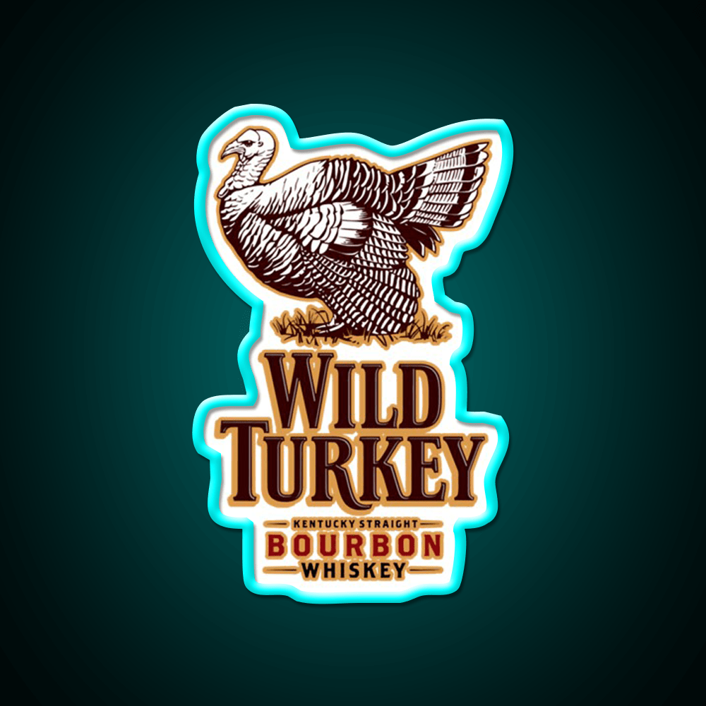Wild Turkey Whiskey Drink Bar Led Neon Sign Rgb Color - Shineneon