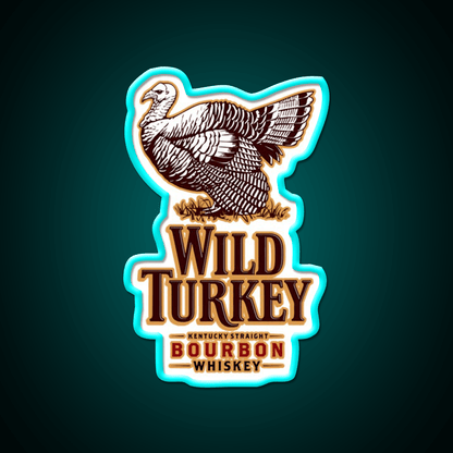 Wild Turkey Whiskey Drink Bar Led Neon Sign Rgb Color - Shineneon