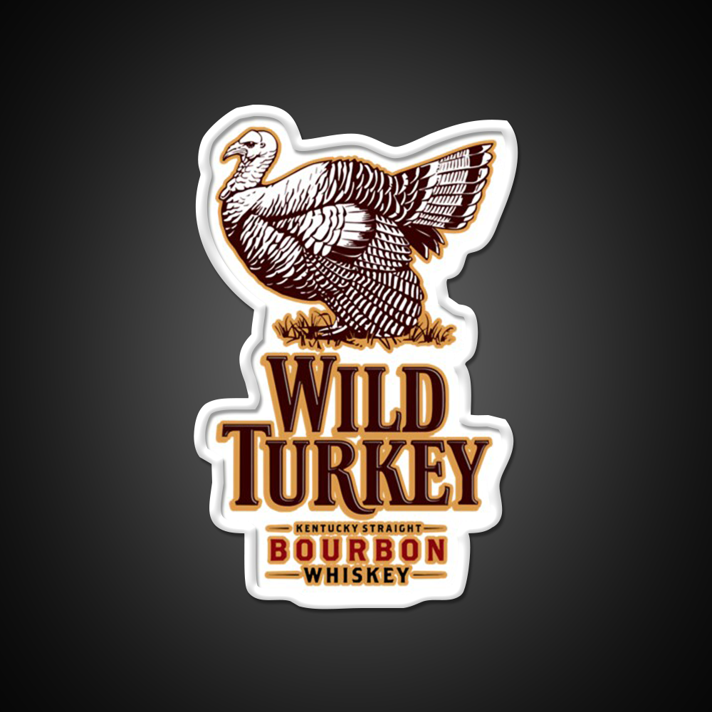 Wild Turkey Whiskey Drink Bar Led Neon Sign Rgb Color