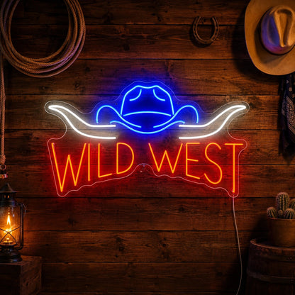 Wild West Cowboy Hat Neon Sign LED Neon Sign high-converting product image