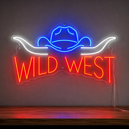 Wild West Cowboy Hat Neon Sign LED Neon Sign main product image