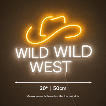 Wild Wild West Neon Sign LED Neon Sign size image