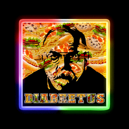 Wilford Brimley Fast Food Led Neon Sign For Burger Place Rgb Color - LED neon sign close-up detail