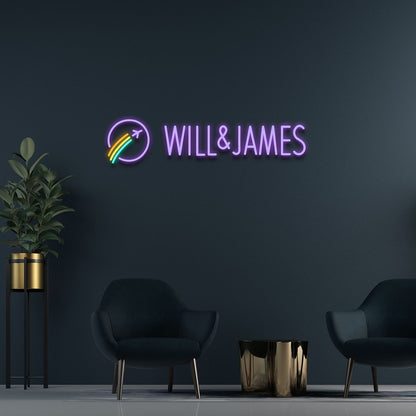 Will And James Led Neon Signs Wall Art | Shineneon
