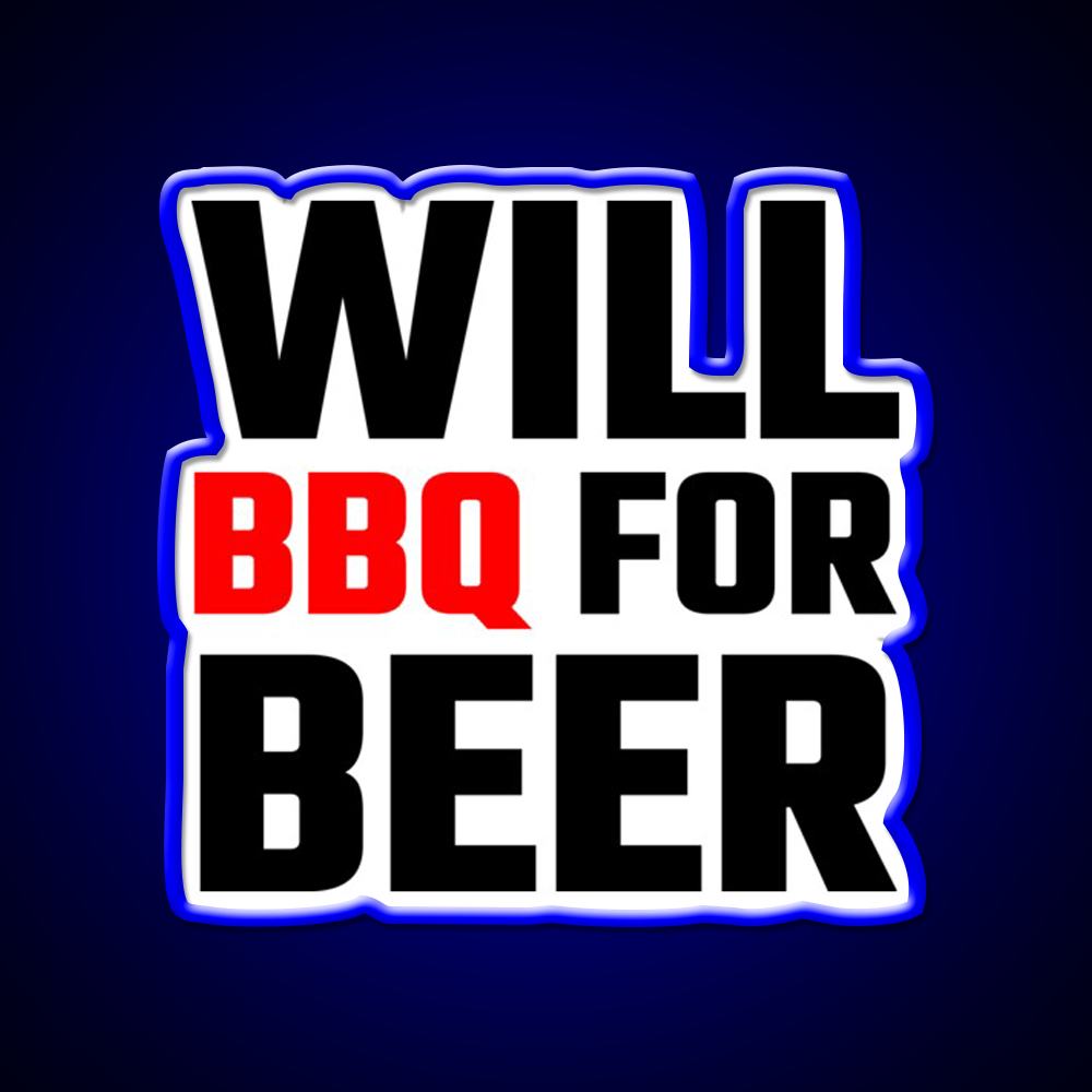 Will Bbq For Beer Bar Decor Led Neon Sign Rgb Color - LED neon sign view 5