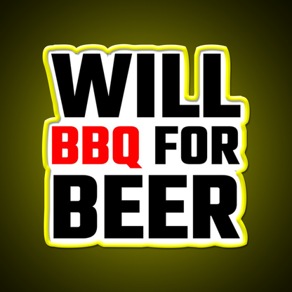 Will Bbq For Beer Bar Decor Led Neon Sign Rgb Color - LED neon sign view 7