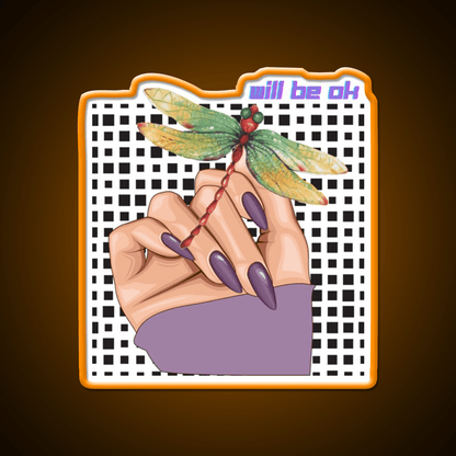 Will Be Ok Purple Nail Salon Led Neon Sign Rgb Color - Shineneon