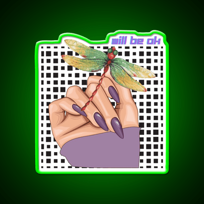 Will Be Ok Purple Nail Salon Led Neon Sign Rgb Color - Shineneon