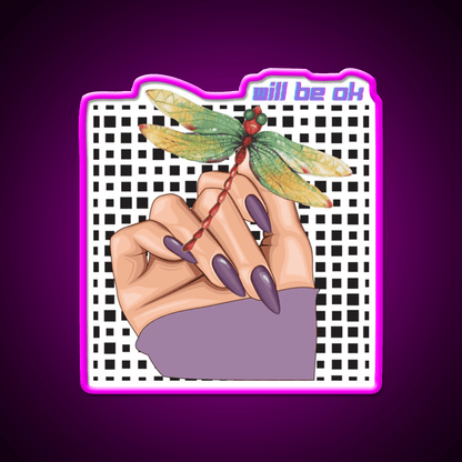 Will Be Ok Purple Nail Salon Led Neon Sign Rgb Color - Shineneon