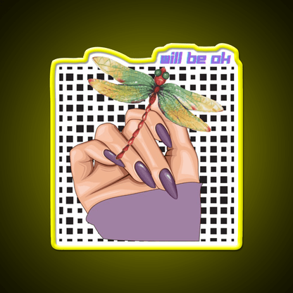 Will Be Ok Purple Nail Salon Led Neon Sign Rgb Color - Shineneon