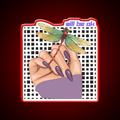 Will Be Ok Purple Nail Salon Led Neon Sign Rgb Color - Shineneon