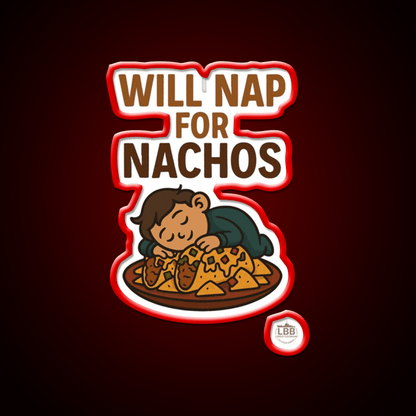 Will Nap For Nachos Snack Food Led Neon Sign Rgb Color - Shineneon
