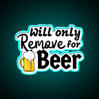 Will Only Remove For Beer Man Cave Bar Led Neon Sign Rgb Color
