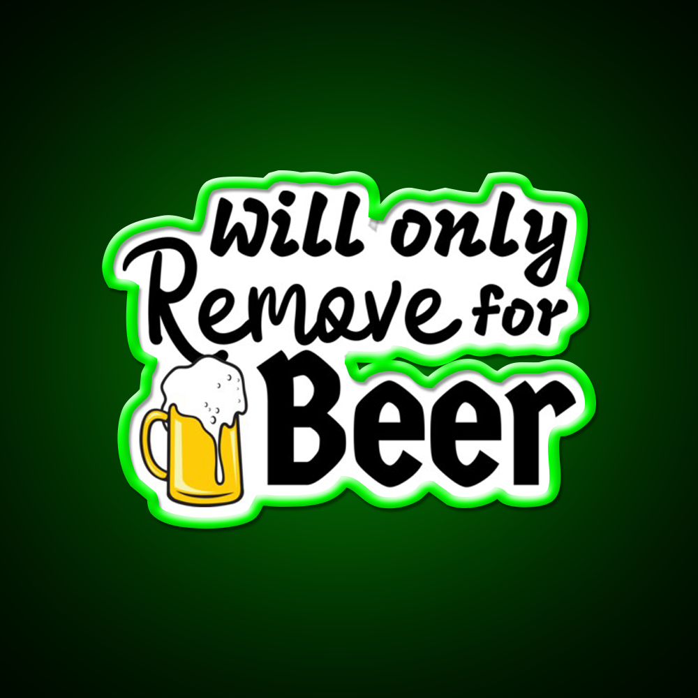 Will Only Remove For Beer Man Cave Bar Led Neon Sign Rgb Color