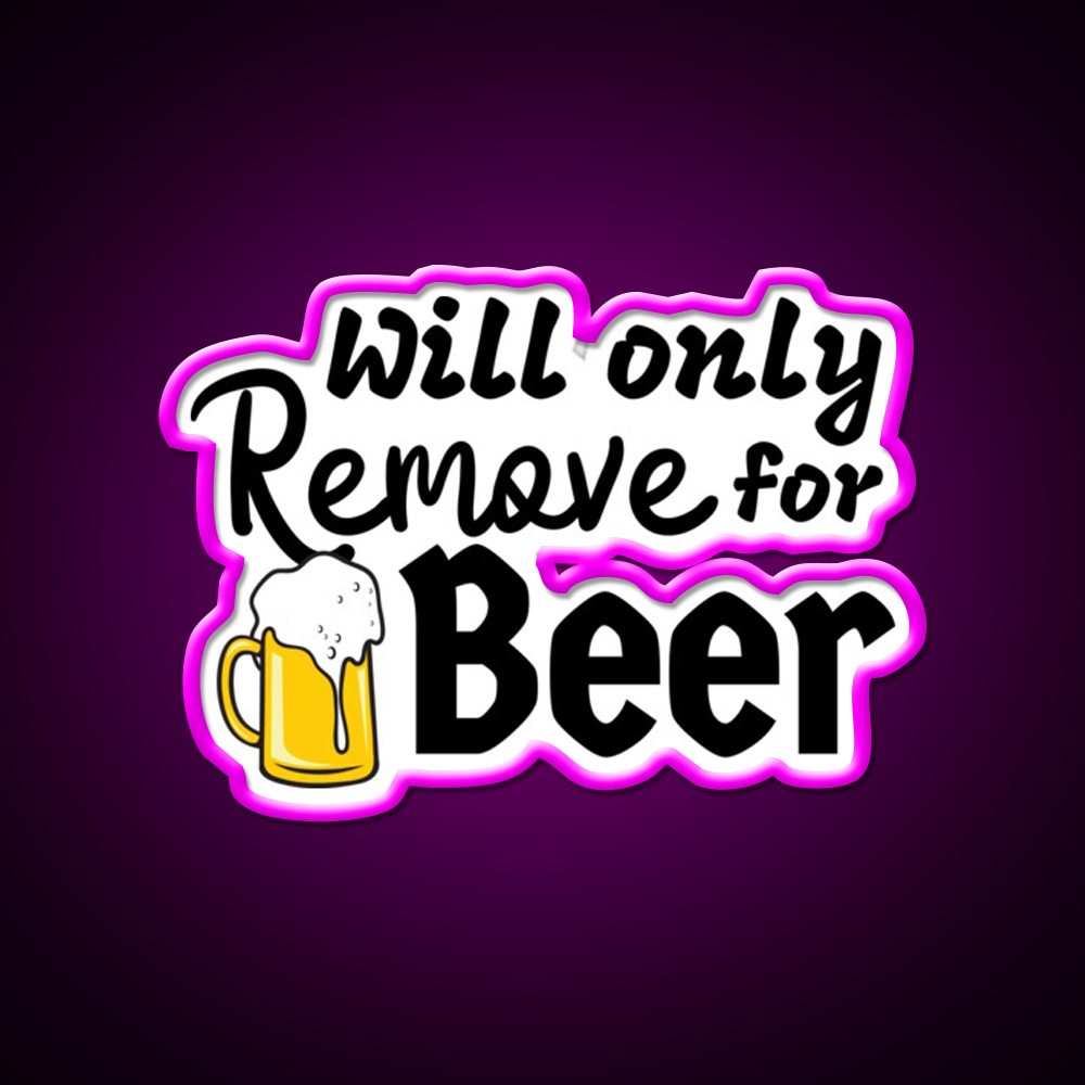 Will Only Remove For Beer Man Cave Bar Led Neon Sign Rgb Color