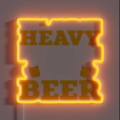 Will Operate Heavy Equipment For Beer Rgb Led Neon Sign - Shineneon