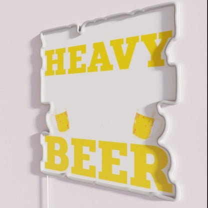 Will Operate Heavy Equipment For Beer Rgb Led Neon Sign - Shineneon
