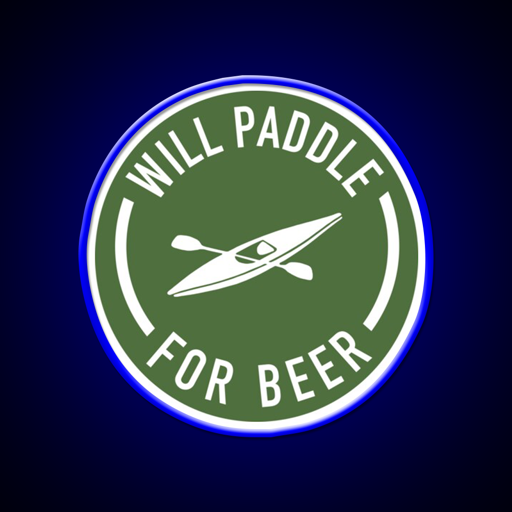 Will Paddle For Beer Bar Decor Led Neon Sign Rgb Color - LED neon sign view 5
