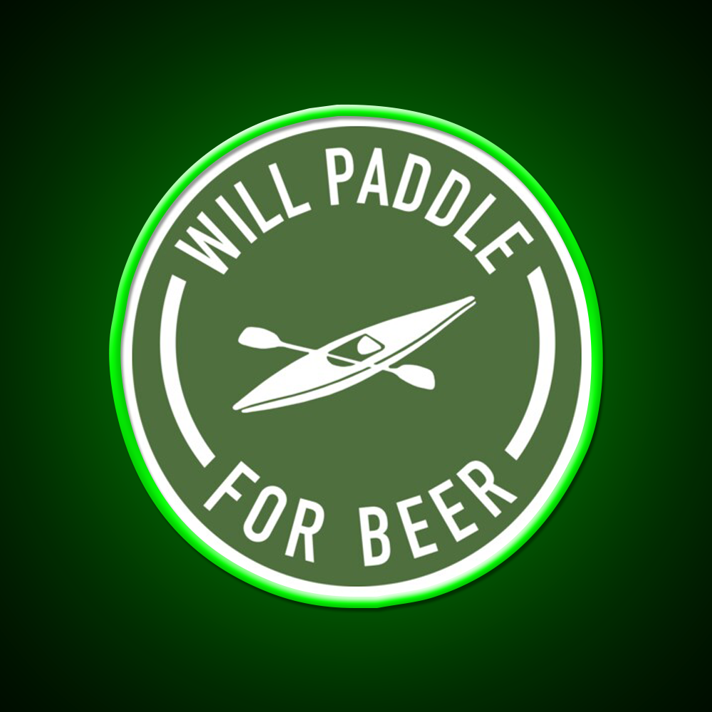 Will Paddle For Beer Bar Decor Led Neon Sign Rgb Color - LED neon sign view 8