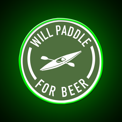 Will Paddle For Beer Bar Decor Led Neon Sign Rgb Color - LED neon sign view 8