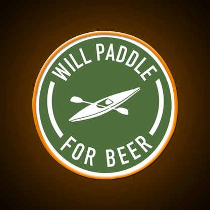 Will Paddle For Beer Bar Decor Led Neon Sign Rgb Color - LED neon sign view 6