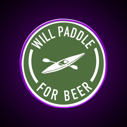 Will Paddle For Beer Bar Decor Led Neon Sign Rgb Color - LED neon sign view 9
