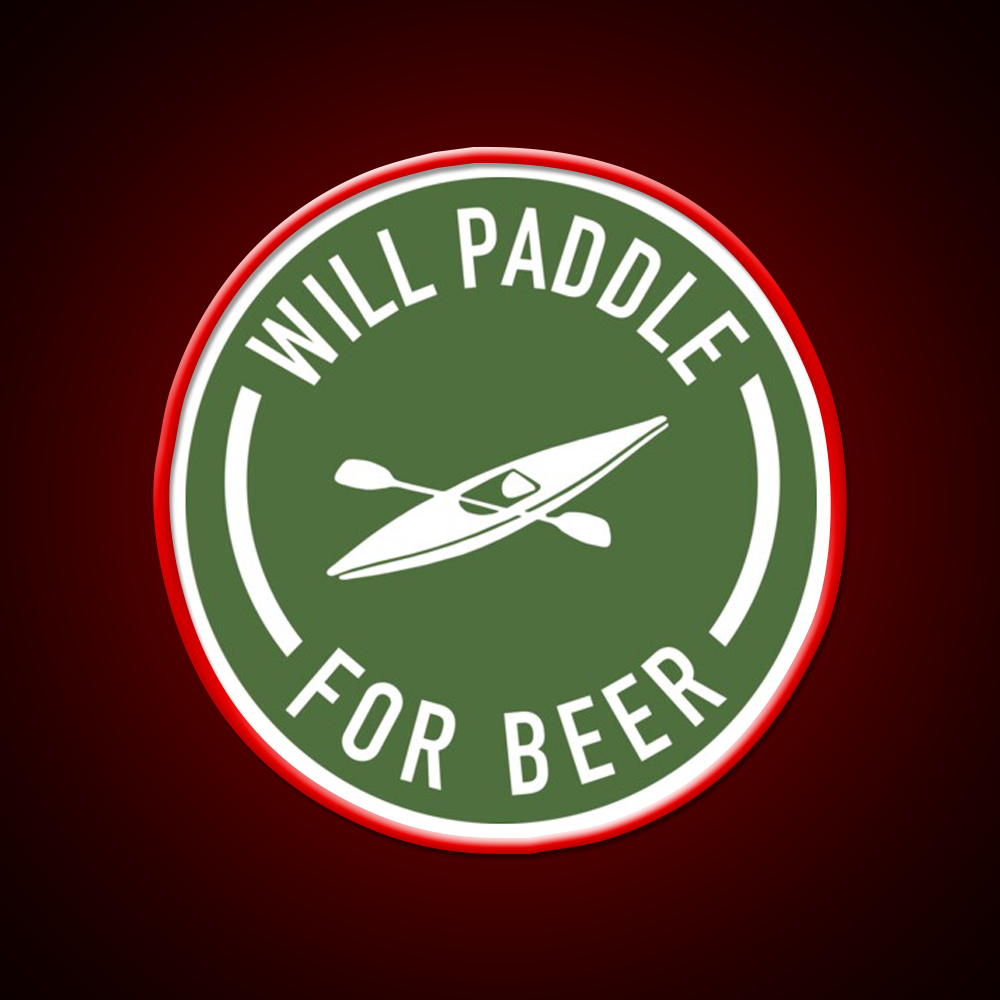 Will Paddle For Beer Bar Decor Led Neon Sign Rgb Color - LED neon sign view 10