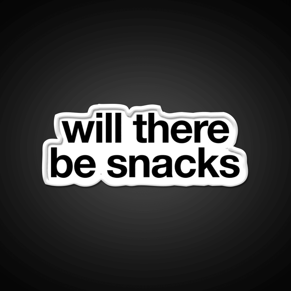Will There Be Snacks Snack Food Led Neon Sign For Snack Room Rgb Color - Shineneon