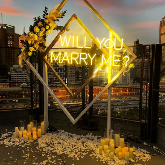 Will You Marry Me Led Sign Business Neon Sign For Room