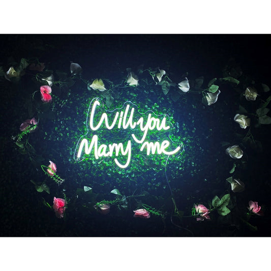 Will You Marry Me Led Sign Business Neon Sign Wall Art