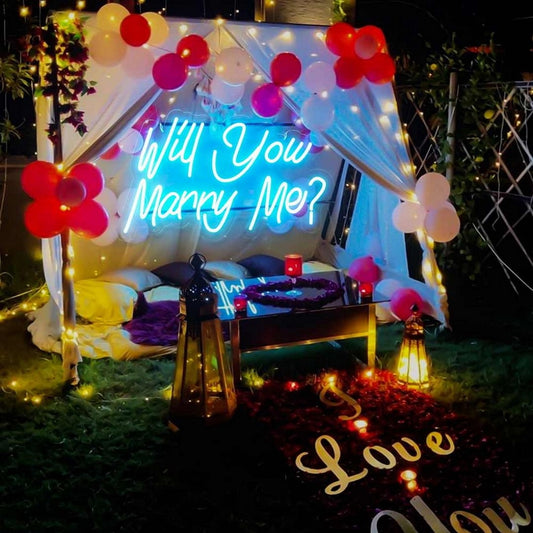 Will You Marry Me Led Sign Business Neon Signs Wall Art Decor