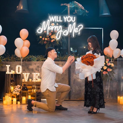 Will You Marry Me Neon Sign Proposal | Shineneon