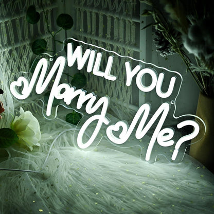 Will You Marry Me Neon Sign Proposal | Shineneon