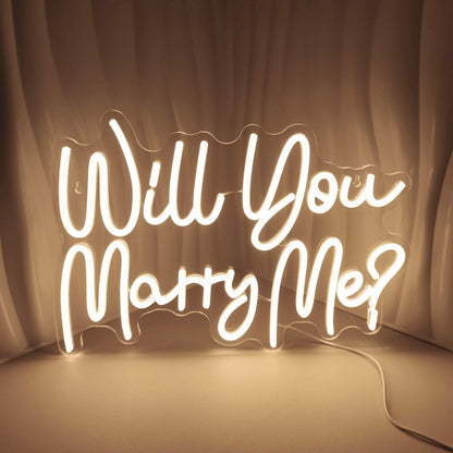 Will You Marry Me Proposal Style 3 Neon Sign | Shineneon