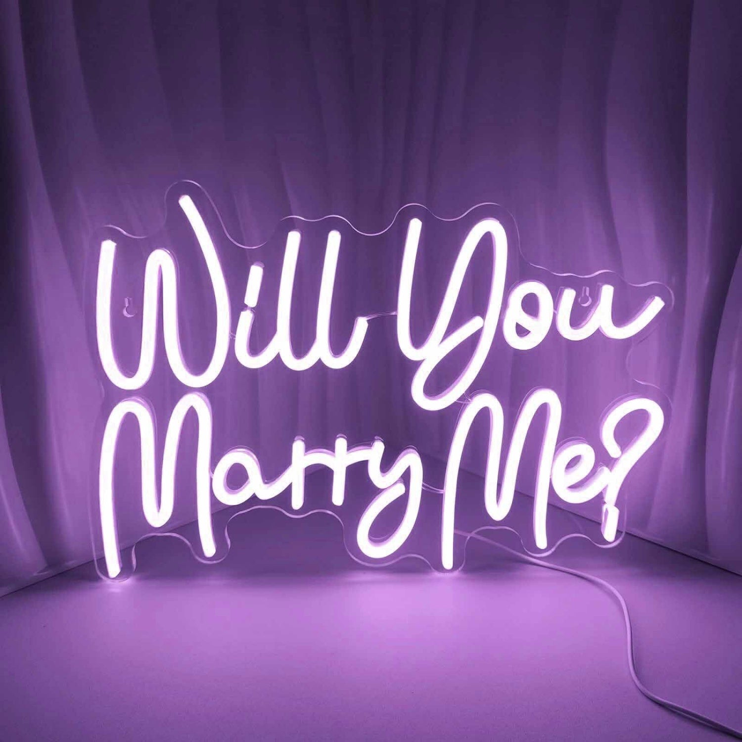 Will You Marry Me Proposal Style 3 Neon Sign | Shineneon
