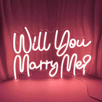 Will You Marry Me Proposal Style 3 Neon Sign | Shineneon