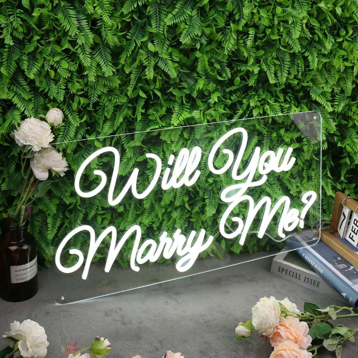 Will You Marry Me White Neon Sign | Shineneon
