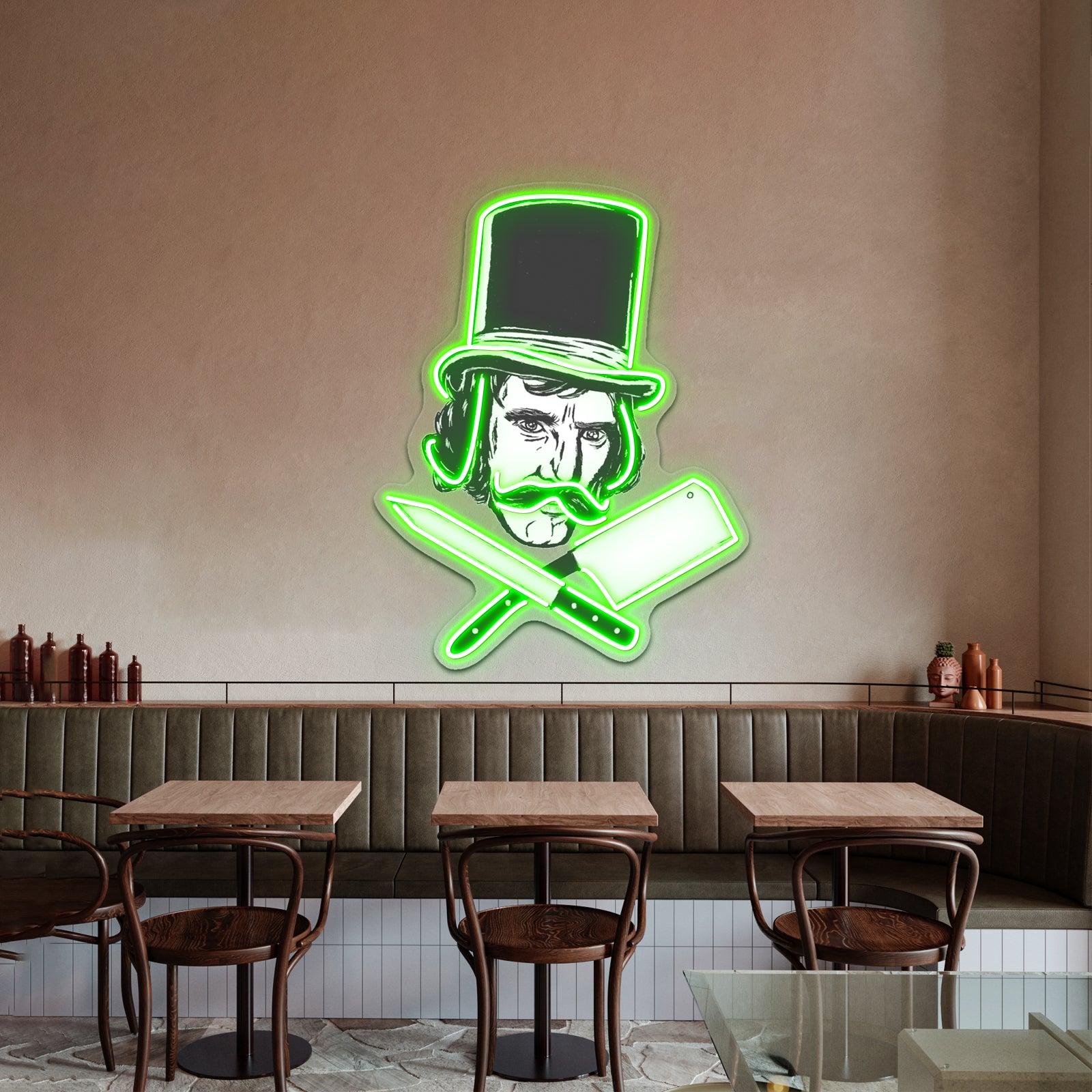 William Cutting The Butcher Artwork Neon Signs Custom | Shineneon