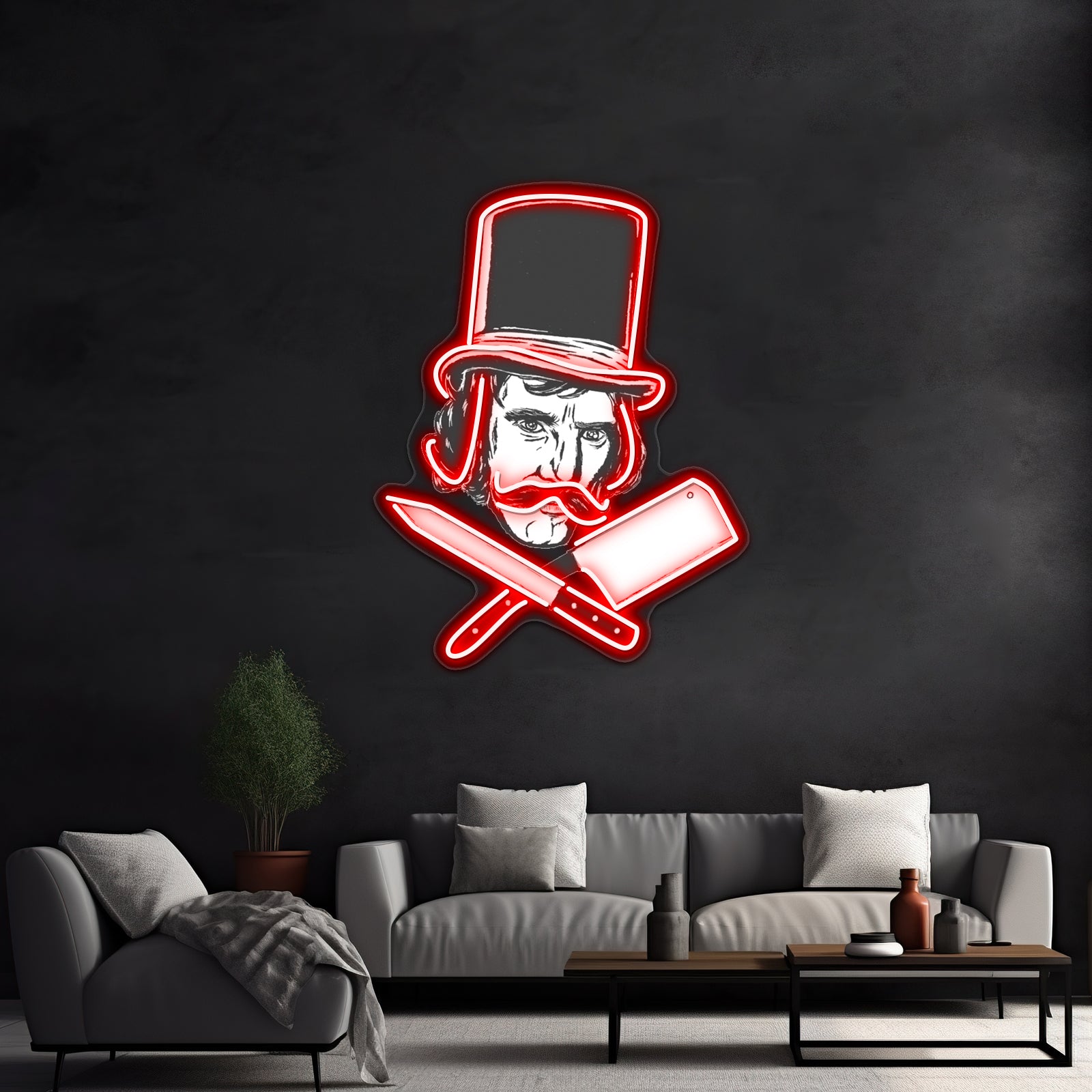 William Cutting The Butcher Artwork Neon Signs Custom | Shineneon