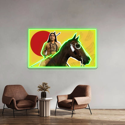 William Knifeman Aka Spirit Reservation Dogs Artwork Neon Signs Custom